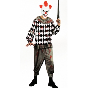Creepy Killer Clown Costume - Mens Halloween Costumes